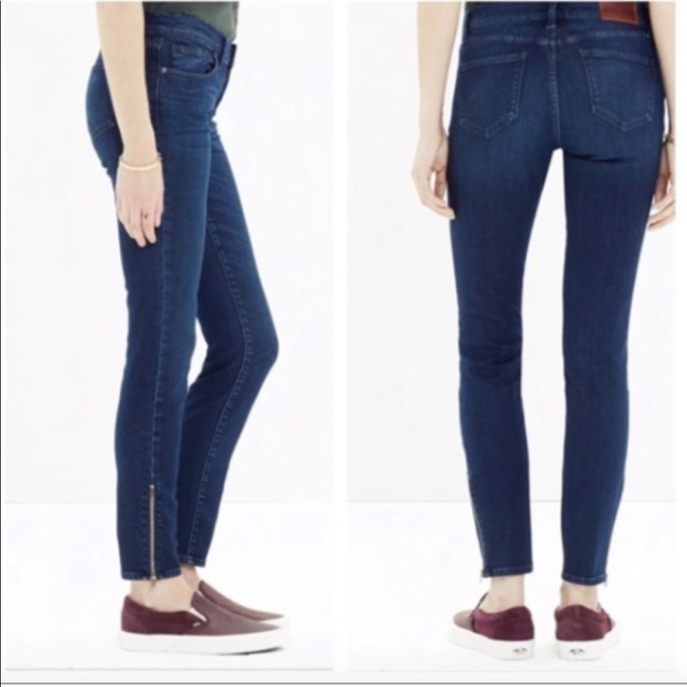 Madewell Skinny Skinny Ankle zip jeans